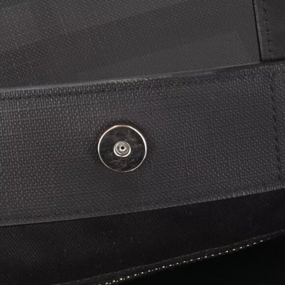 BURBERRY Shoulder Bag PVC leather 2way London Tech LDN logo used - Picture 11 of 12